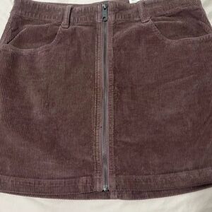 NWT American Eagle Outfitters Corduroy Mini Skirt in Plum Size 12